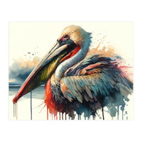 Coastal Pelican Portrait (Print Only)