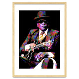 John Lee Hooker American Blues Musician Legend Colorful Art thumbnail