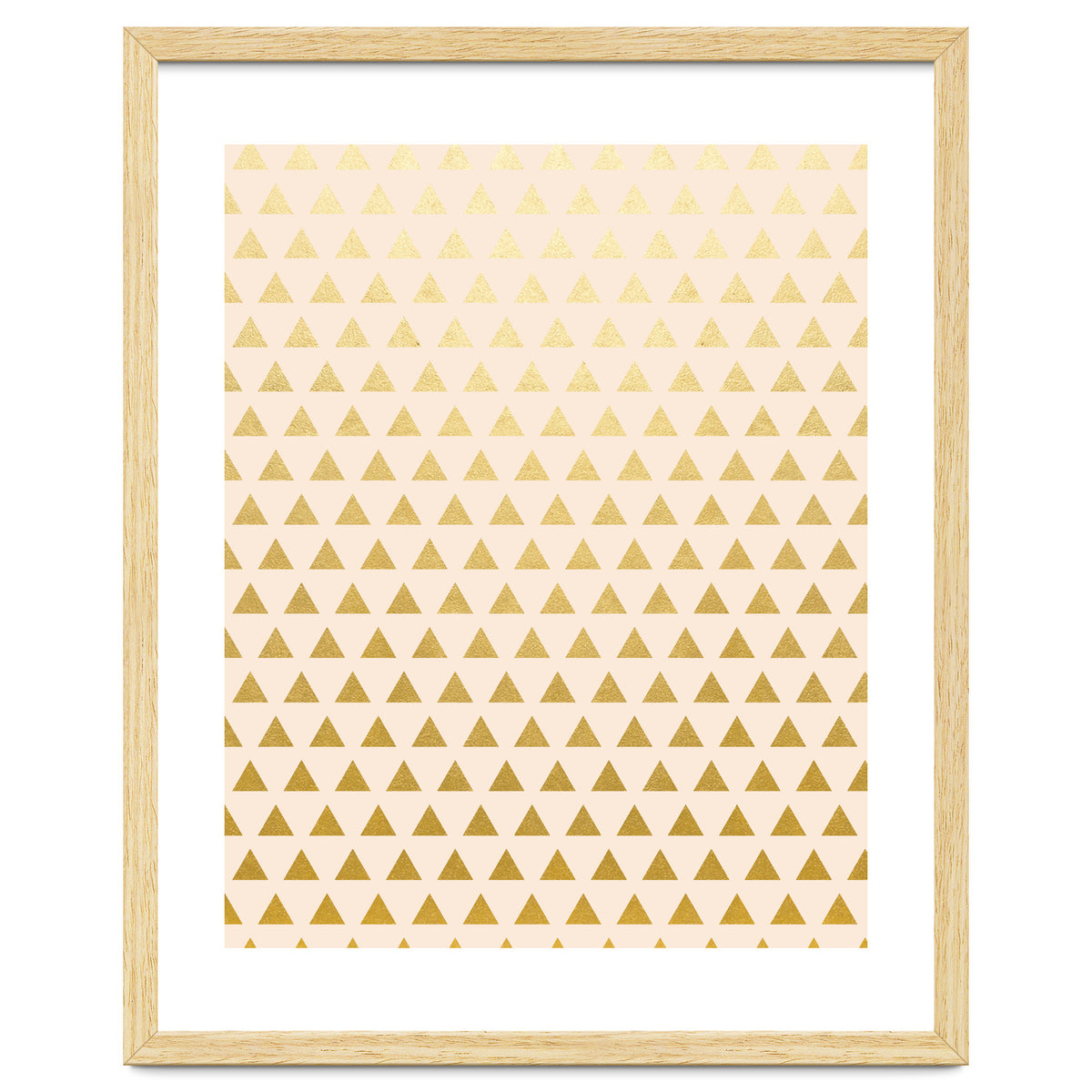 Blush + Gold Triangles #society6 #decor #buyart
