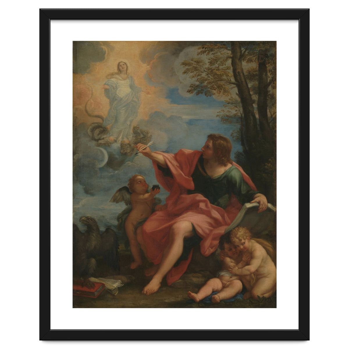 Carlo Maratta – Saint John the Evangelist on Patmos (c. 1680–1720)