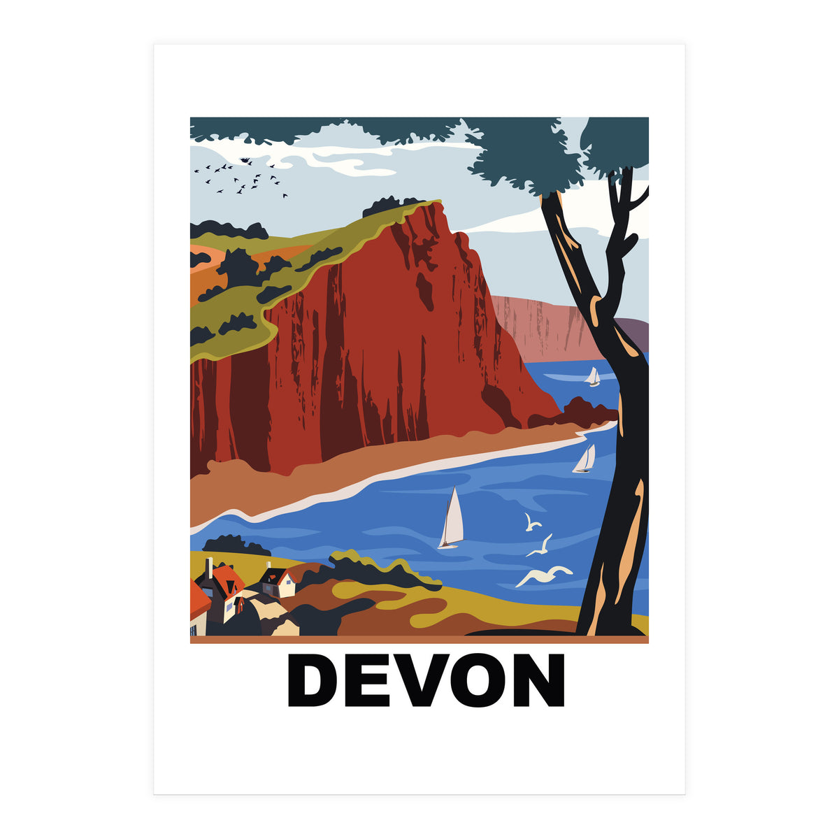 Devon County, England (Print Only)