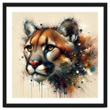 Watercolor Cougar Portrait thumbnail
