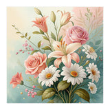 Elegant Pastel Floral Bouquet Illustration (Print Only) thumbnail