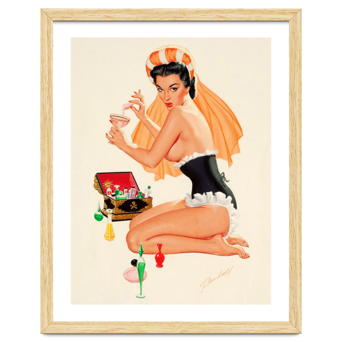 Young And Beautiful Witch Preparing A Love Portion