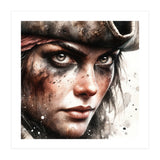 Fierce Pirate Captain Portrait (Print Only) thumbnail