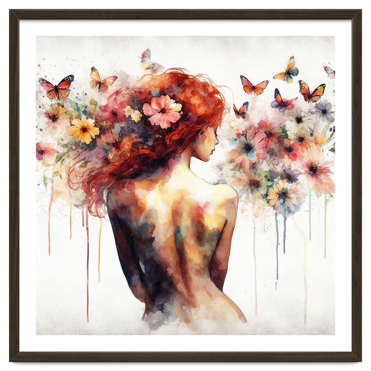 Butterfly Profile In Bloom