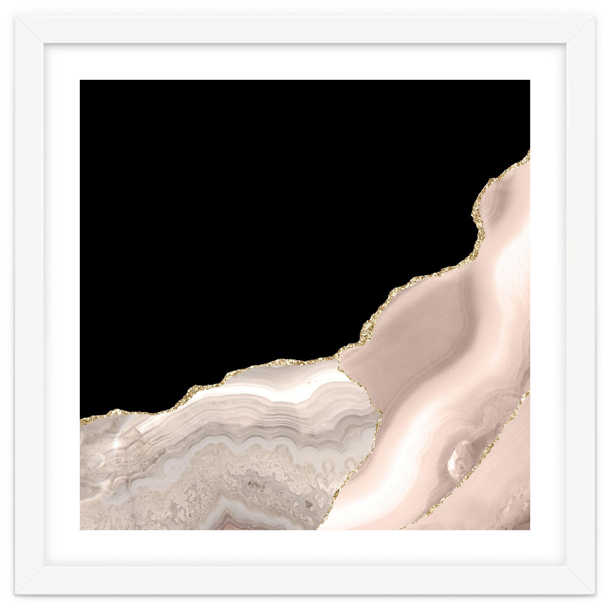 Ivory & Gold Agate Texture 04
