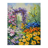 Sun-Drenched Garden Pergola Oil Painting (Print Only) thumbnail