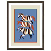 Striped Running Horses