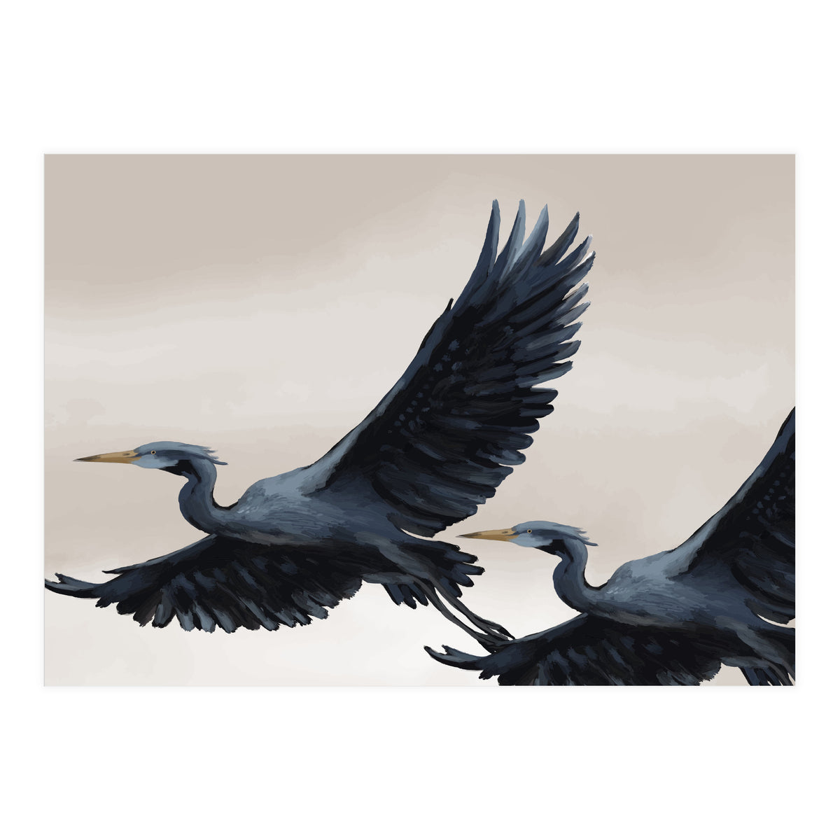 Migrating Herons (Print Only)