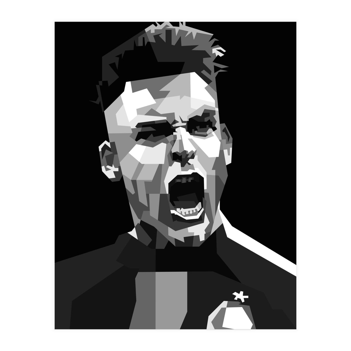Lautaro Martinez Football Striker (Print Only)