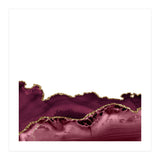 Burgundy & Gold Agate Texture 30  (Print Only) thumbnail