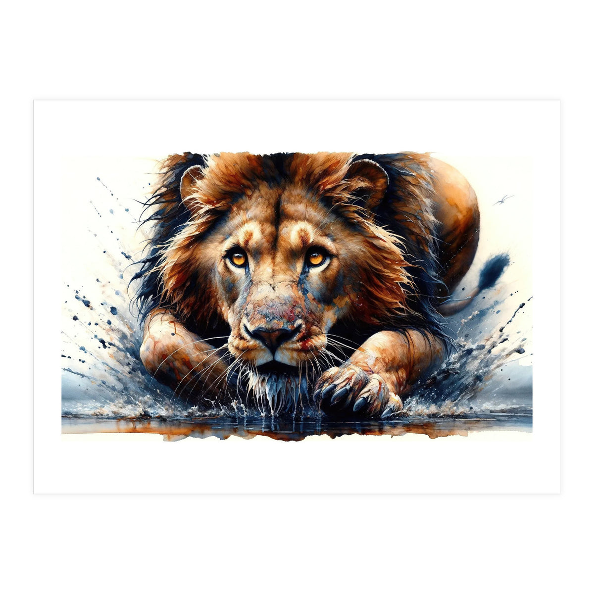 Hunter Gaze In The Wild (Print Only)