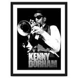Kenny Dorham Jazz Trumpeter in Grayscale thumbnail