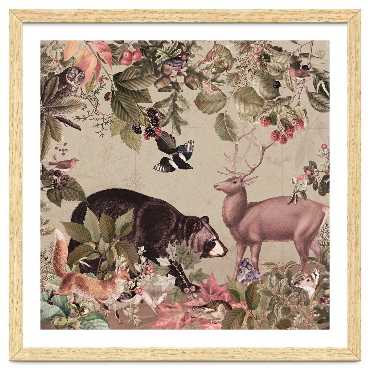 Nostalgic Autumn guardians of the forest