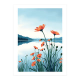 Flower And Lake (Print Only) thumbnail