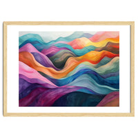 Colorful Abstract Wavy Landscape