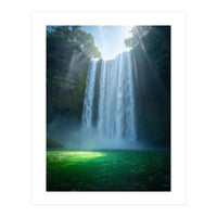 Lush Sun-Drenched Autumn Forest (Print Only)