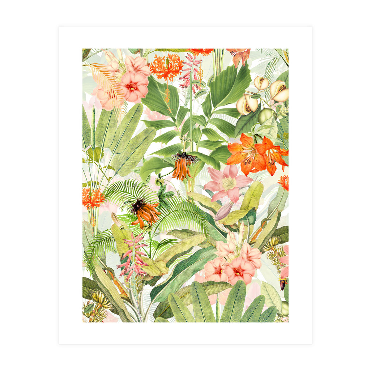 Luxurious Botanical Flower Jungle (Print Only)
