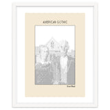 American Gothic – Grant Wood (ascii Art) thumbnail