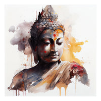Watercolor Buddha #3 (Print Only)