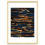 Sunset Reflection, Positivity Hope Growth Optimism Mindset, Nature Marble Dark Ocean thumbnail