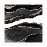Black & Rose Gold Agate Texture 08  (Print Only) thumbnail