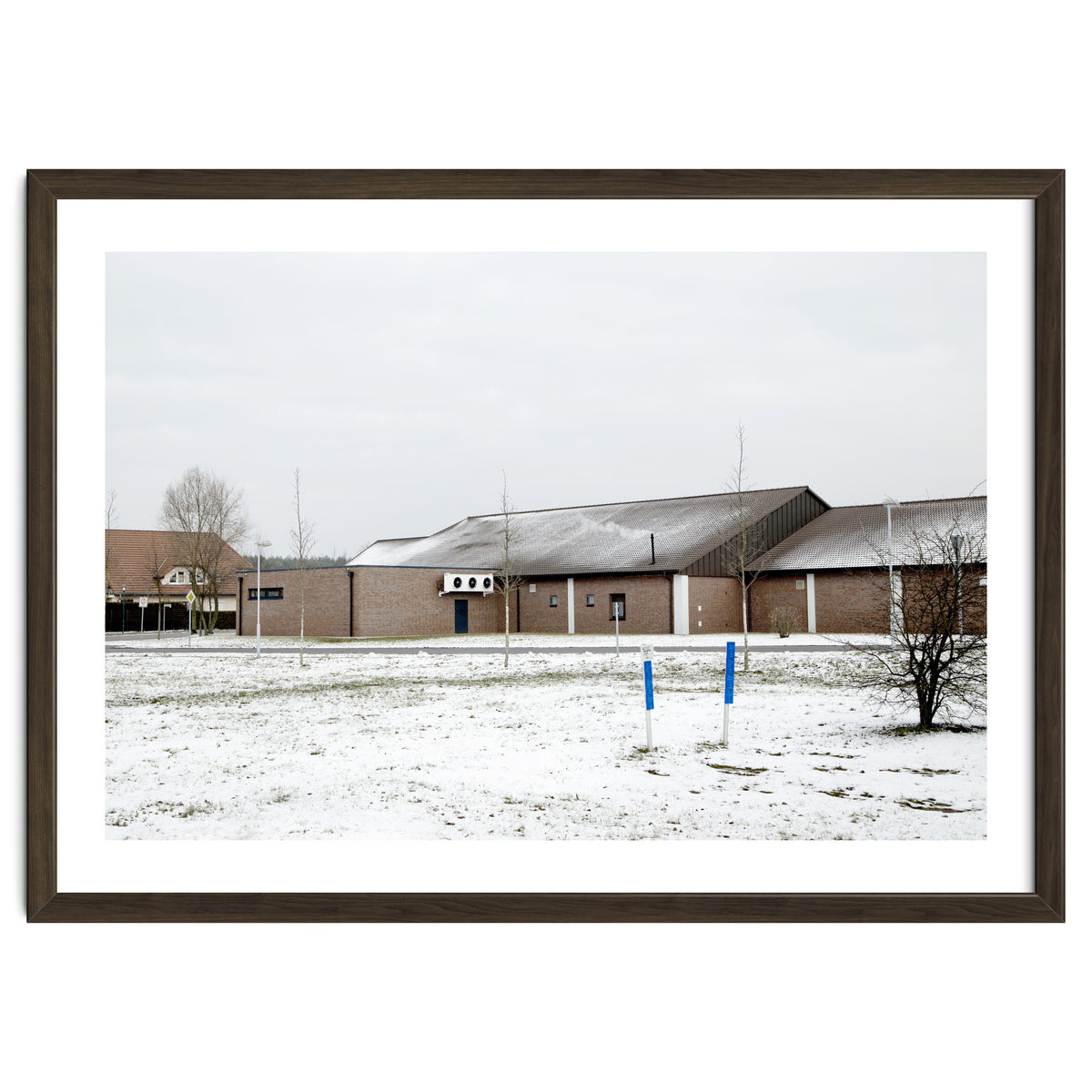 Snow covered  supermarket