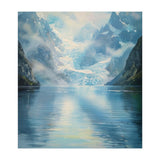 Ethereal Descent: The Glimmering Silence of the Ancient Glacial Fjord (Print Only) thumbnail