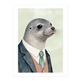 Seal Animal In A Suit  (Print Only) thumbnail