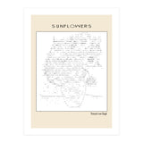 Sunflowers – Vincent van Gogh (1888) (ascii art) (Print Only) thumbnail