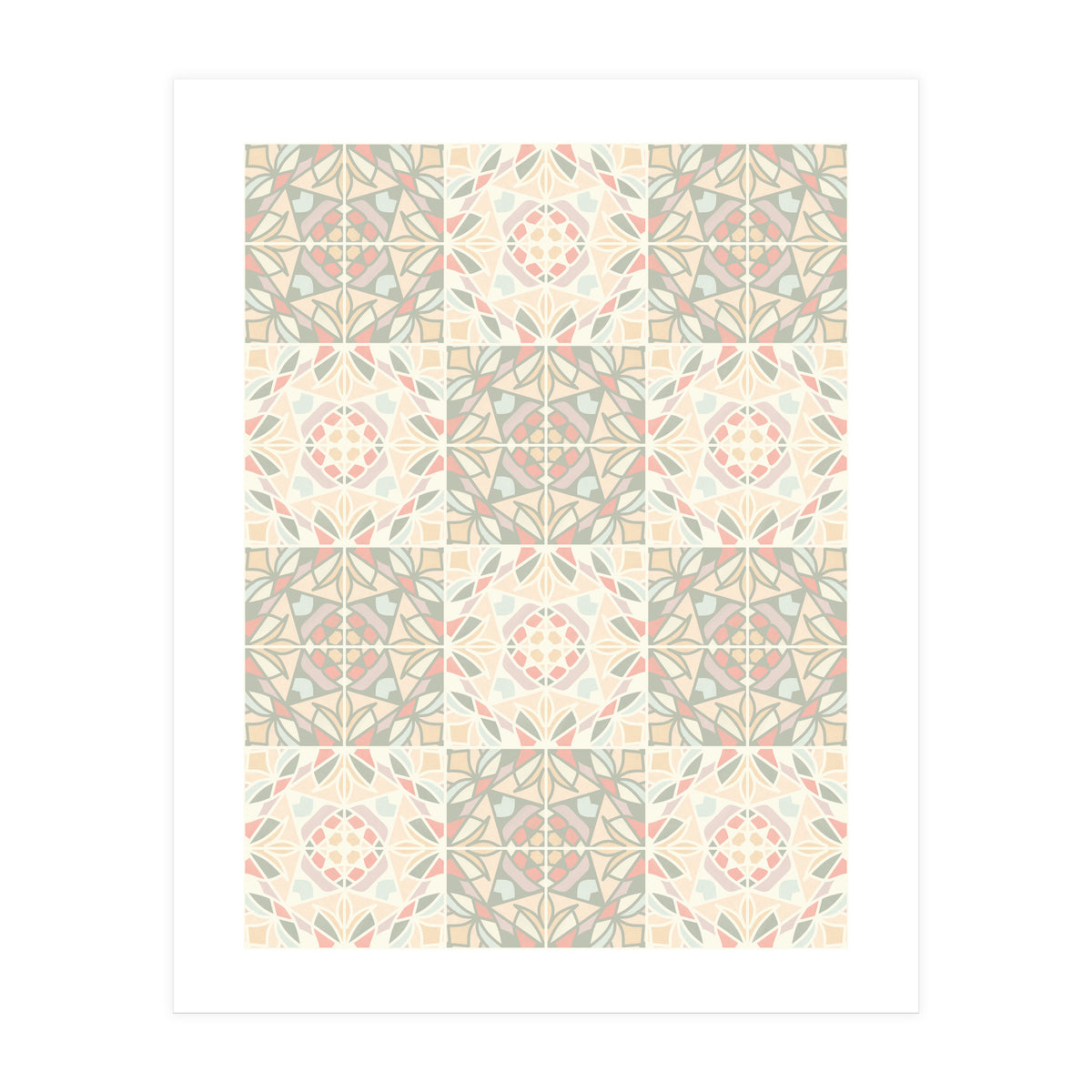 Kaleido Glass Pastels Tiles (Print Only)