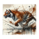 Dynamic Tiger In Motion (Print Only) thumbnail