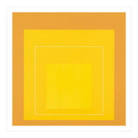 JOSEF ALBERS - HOMAGE TO THE SQUARE ORANGE YELLOW  (Print Only)