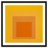 JOSEF ALBERS - HOMAGE TO THE SQUARE YELLOW ORANGE 2. HIGH RESOLUTION thumbnail