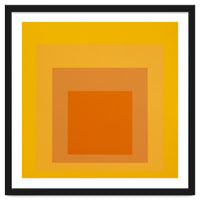 JOSEF ALBERS - HOMAGE TO THE SQUARE YELLOW ORANGE 2. HIGH RESOLUTION