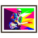 Joe Satriani Rock Guitar Instrumental Pop Art WPAP thumbnail