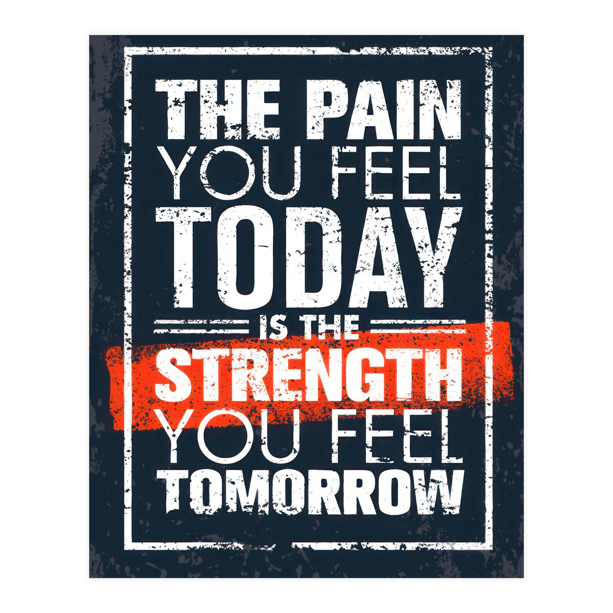 The pain you feeld today (Print Only)