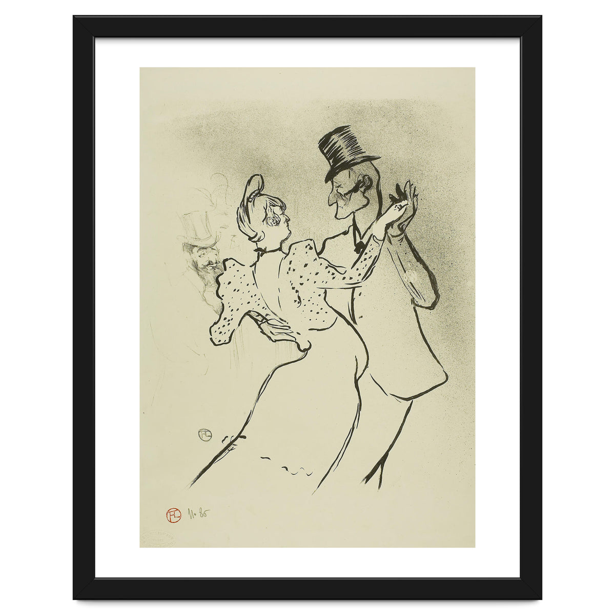 La Goulue. Henri de Toulouse-Lautrec; French, 1864-1901. Date: 1894. Dimensions: 308 × 254 mm (im...