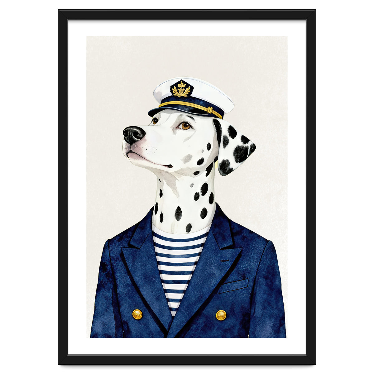 Dalmatian dog As captain
