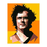 Retro Franz Beckenbauer Football  (Print Only) thumbnail