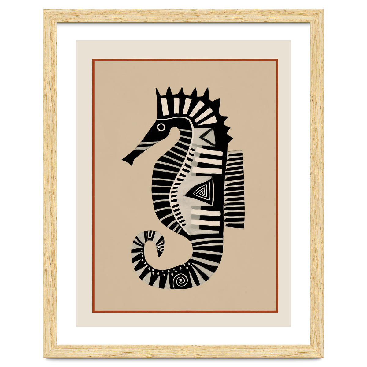 Striped Seahorse II