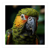 Close Up Of A Colorful Macaw Parrot Face (Print Only) thumbnail