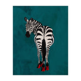 Zebra wearing heals (Print Only) thumbnail
