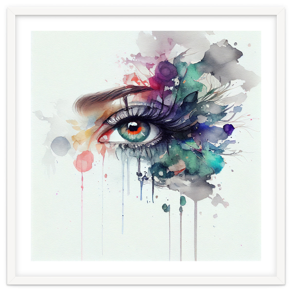 Watercolor Woman Eye #5