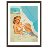 Pinup Sexy Blonde On The Beach thumbnail