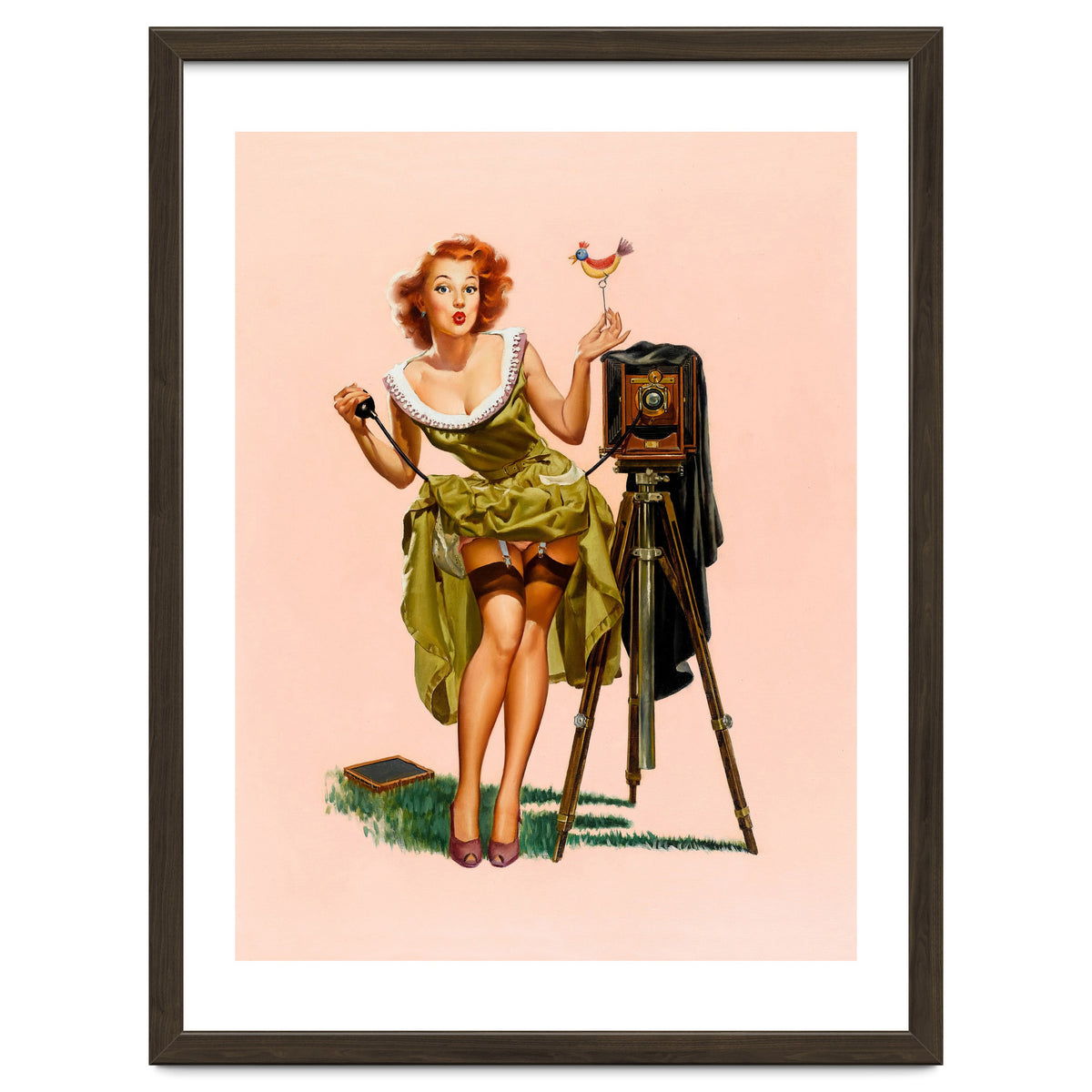 Sexy Pinup Woman On Photo Session