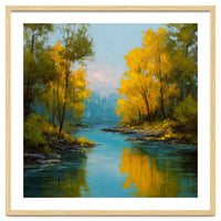 Serene Autumn River Landscape