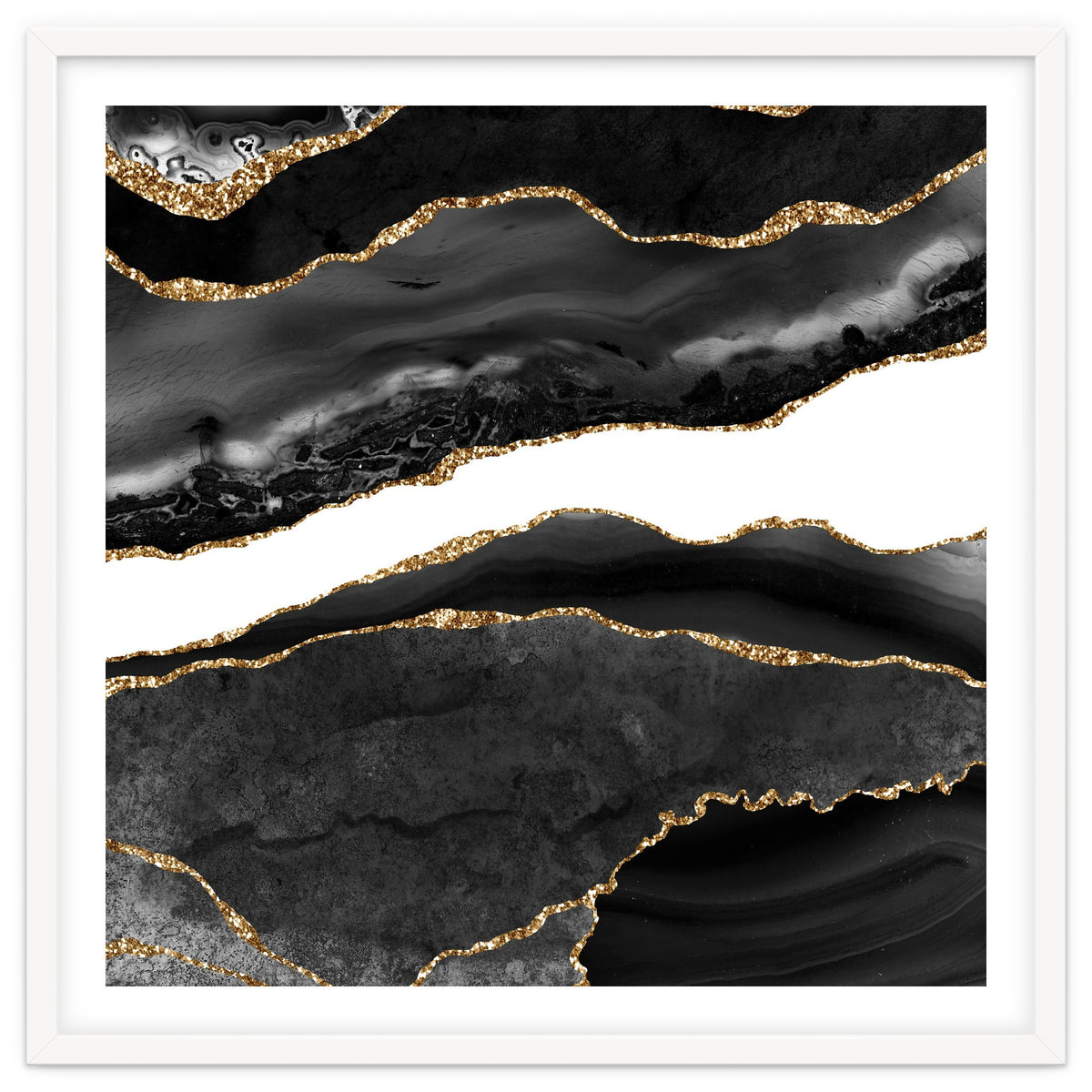 Black & Gold Agate Texture 08