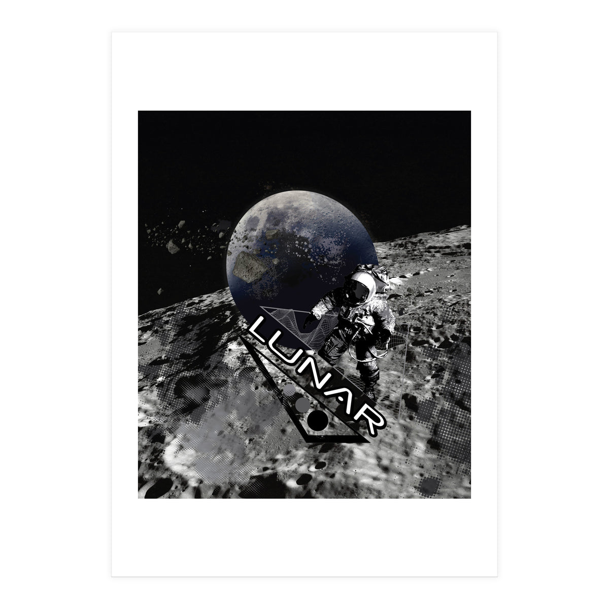 Lunar Moon Planet Astronaut (Print Only)